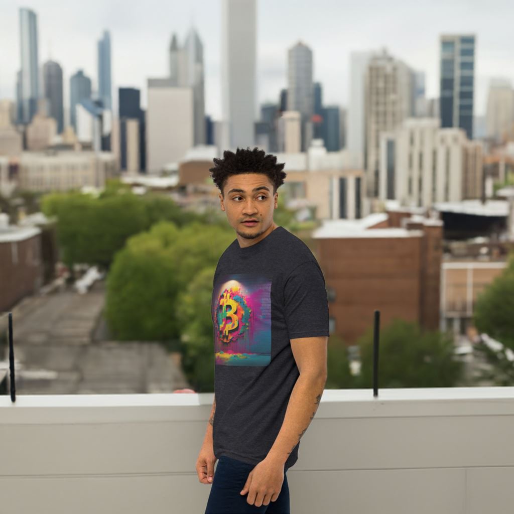 Bitcoin Mosaic - Cryptocurrencies Collection - Men’s premium heavyweight tee