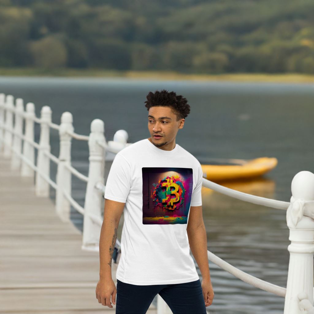 Bitcoin Mosaic - Cryptocurrencies Collection - Men’s premium heavyweight tee