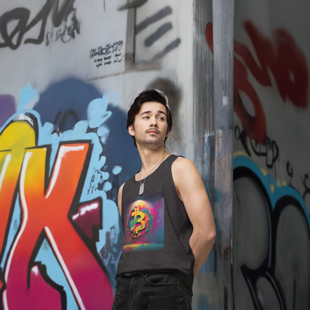 Bitcoin Mosaic - Cryptocurrencies Collection - Men’s premium tank top