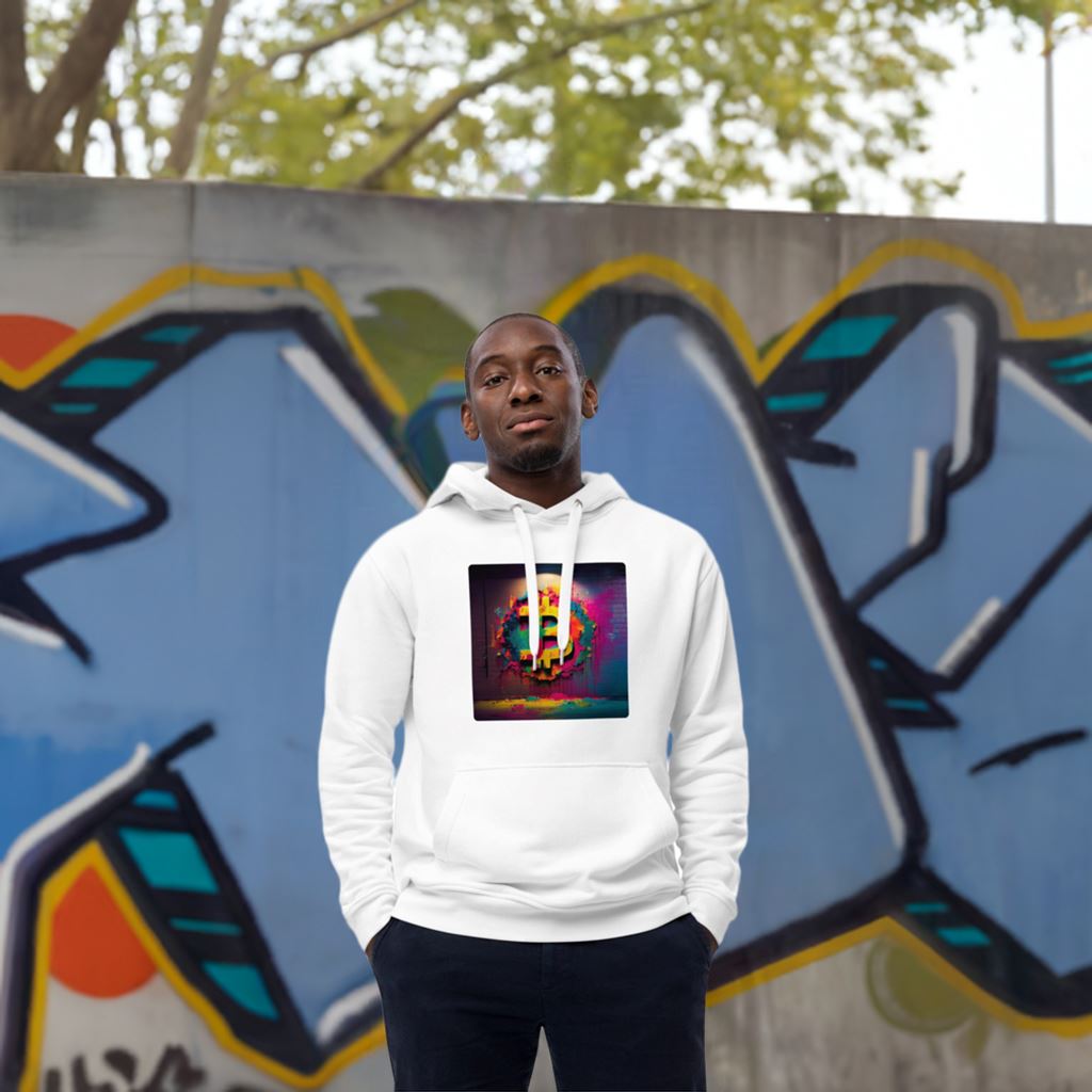 Bitcoin Mosaic - Cryptocurrencies Collection - Premium eco hoodie
