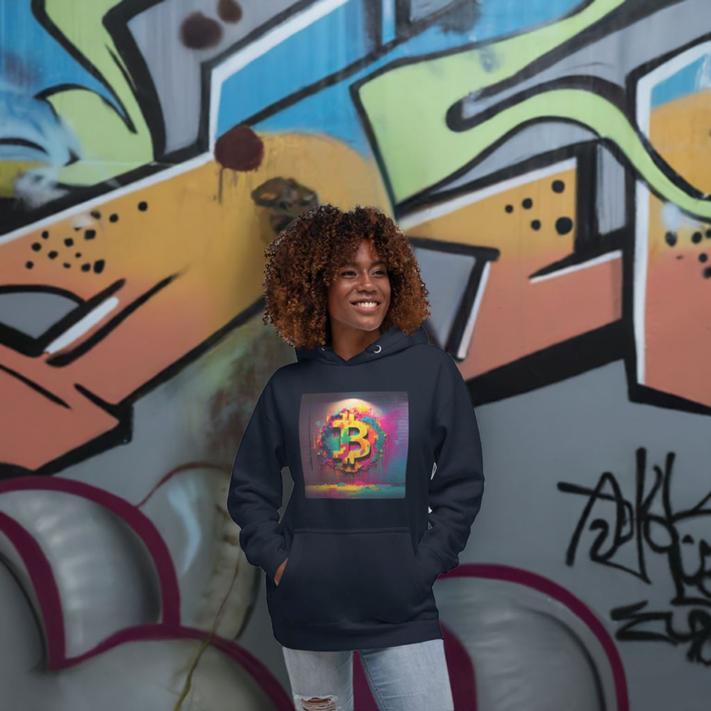 Bitcoin Mosaic - Cryptocurrencies Collection - Unisex Hoodie