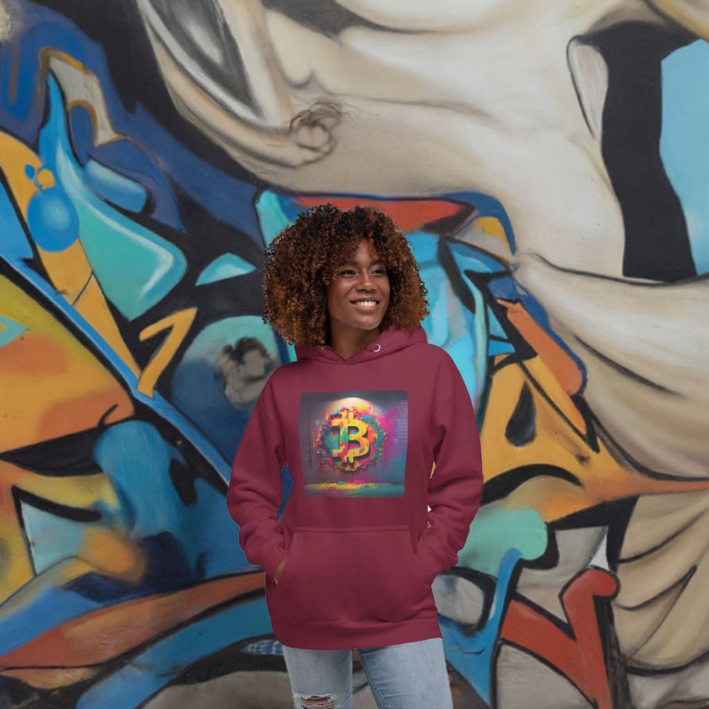 Bitcoin Mosaic - Cryptocurrencies Collection - Unisex Hoodie