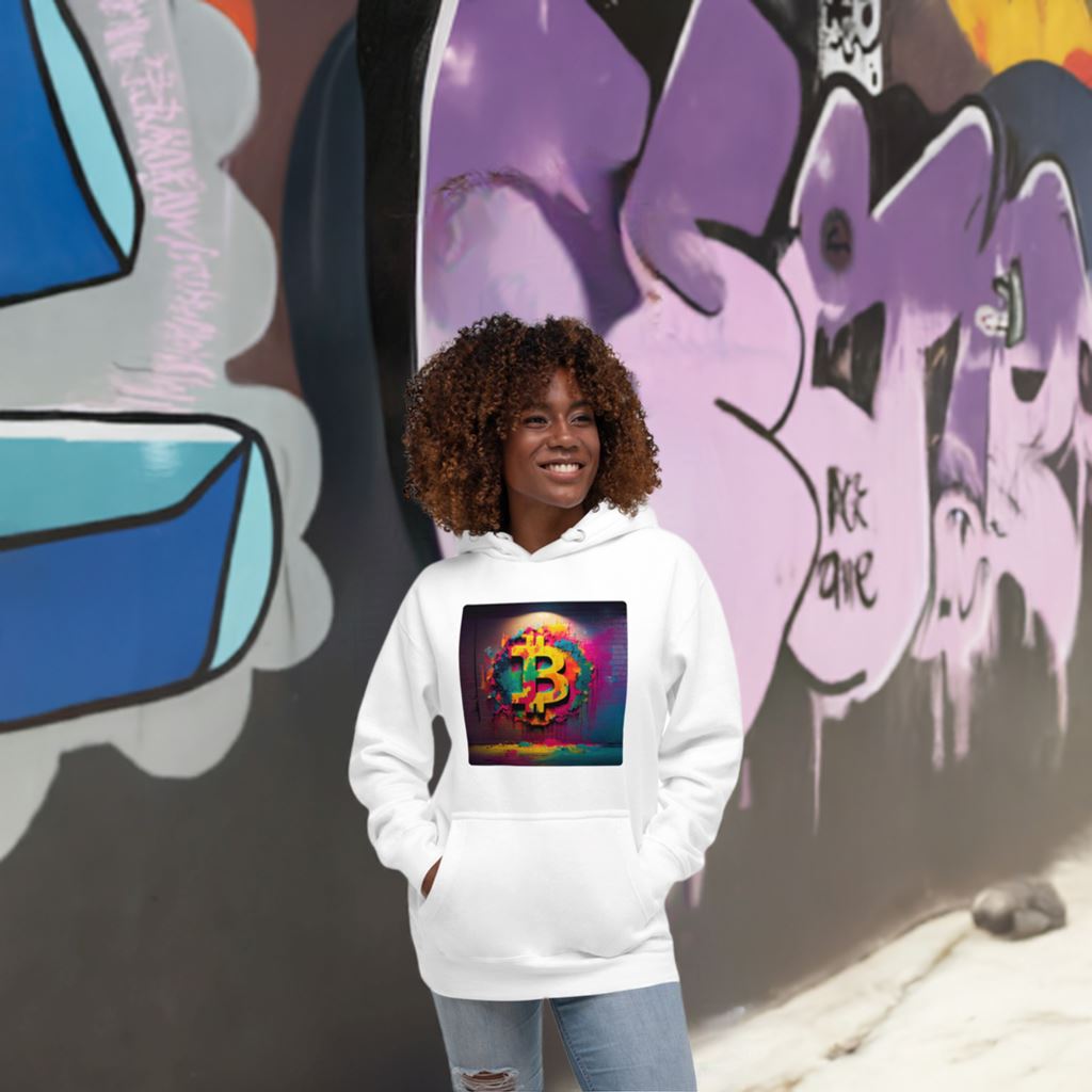 Bitcoin Mosaic - Cryptocurrencies Collection - Unisex Hoodie