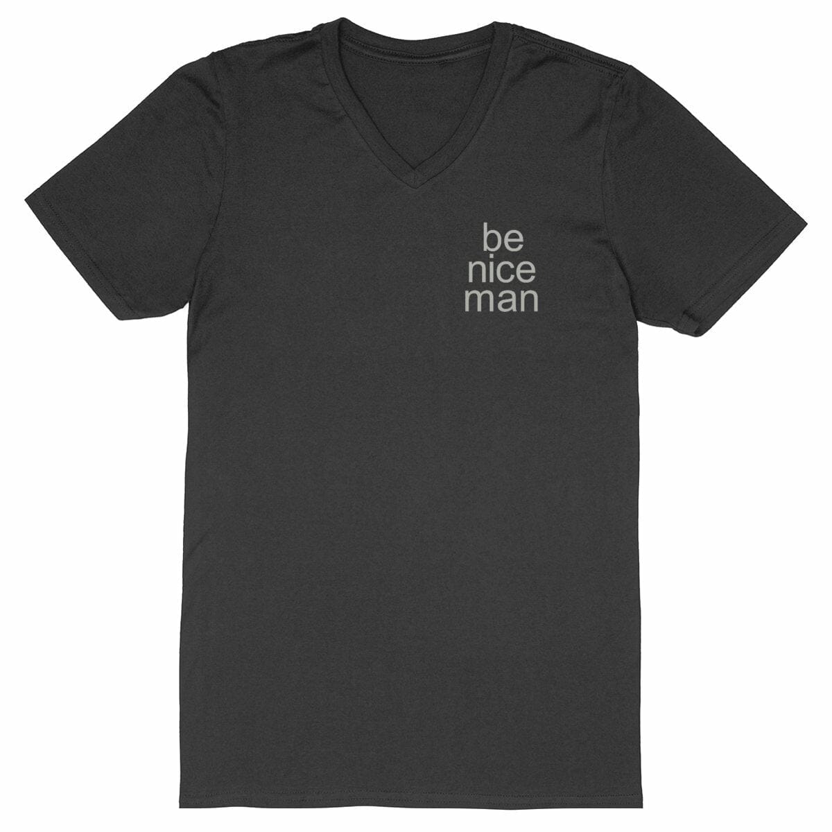 Pepe be nice man - 100% organic cotton - Men`s V-neck T-shirt basic