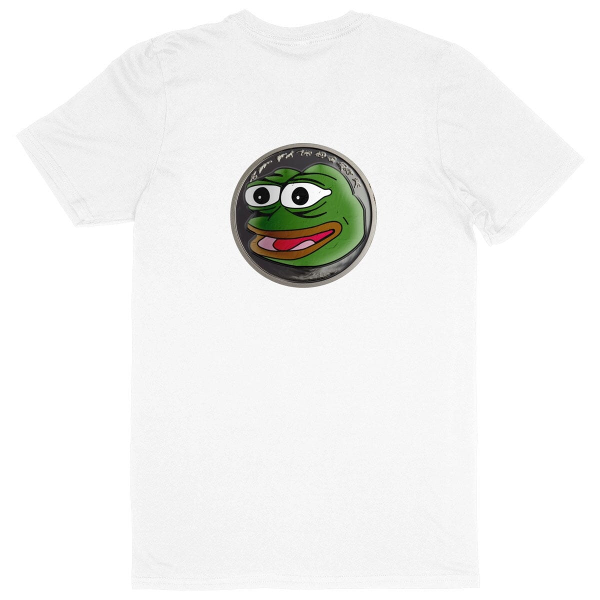 Pepe be nice man - 100% organic cotton - Men`s V-neck T-shirt basic White S
