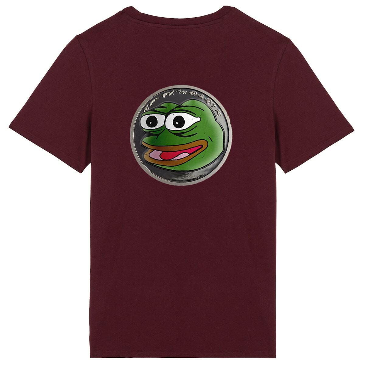 Pepe be nice man - 100% organic cotton - Unisex T-shirt basic Burgundy XS