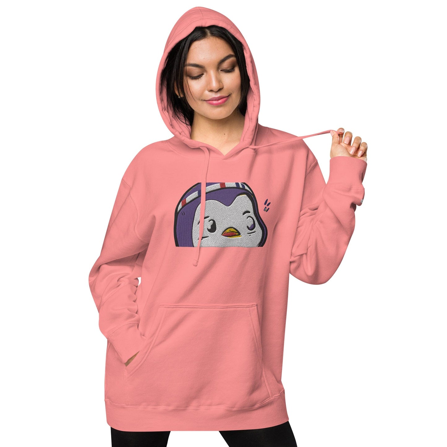 Chunky Penguin Independent - Animal PFP Collection - Unisex pigment-dyed hoodie JclustersShoppeofFineWares