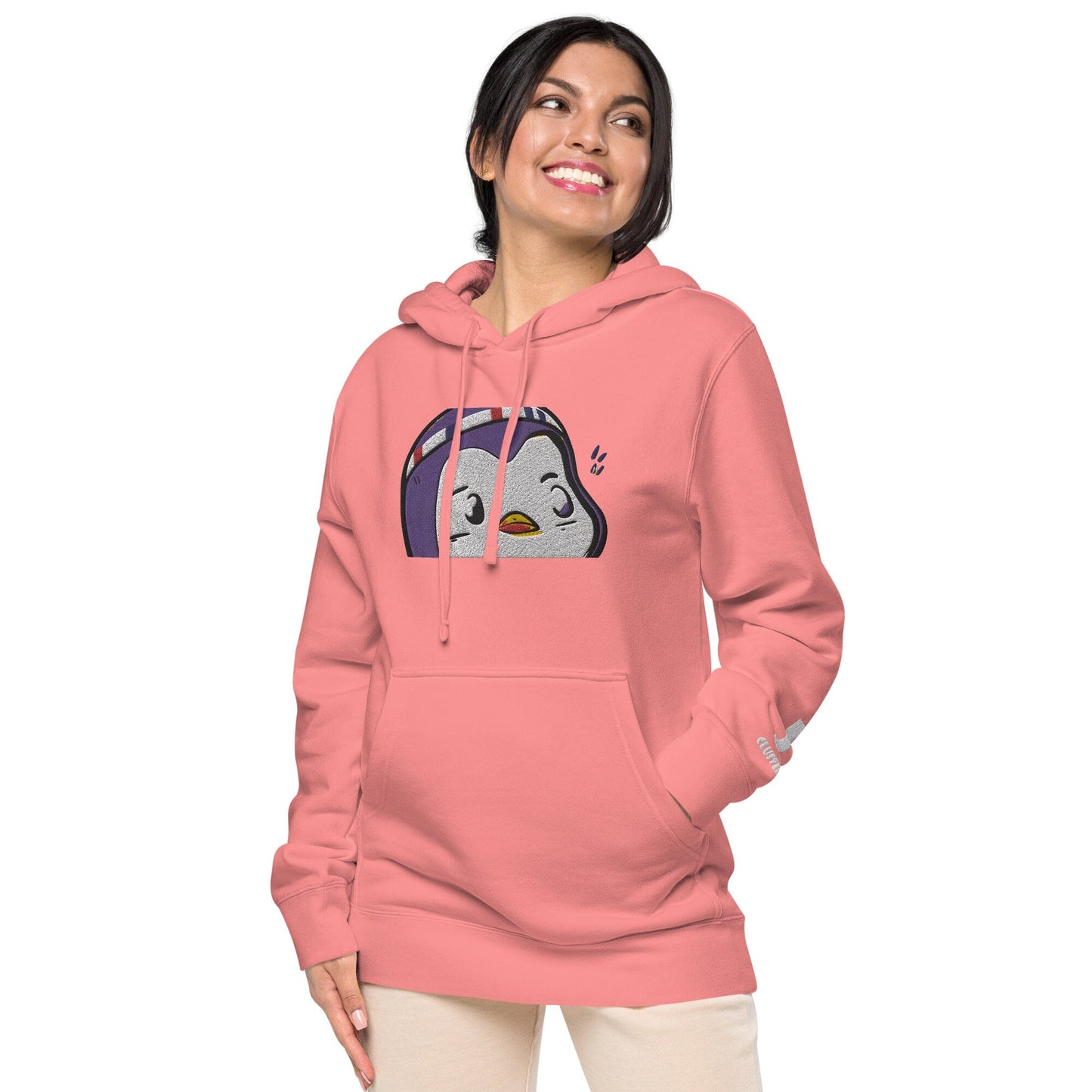 Chunky Penguin Independent - Animal PFP Collection - Unisex pigment-dyed hoodie JclustersShoppeofFineWares