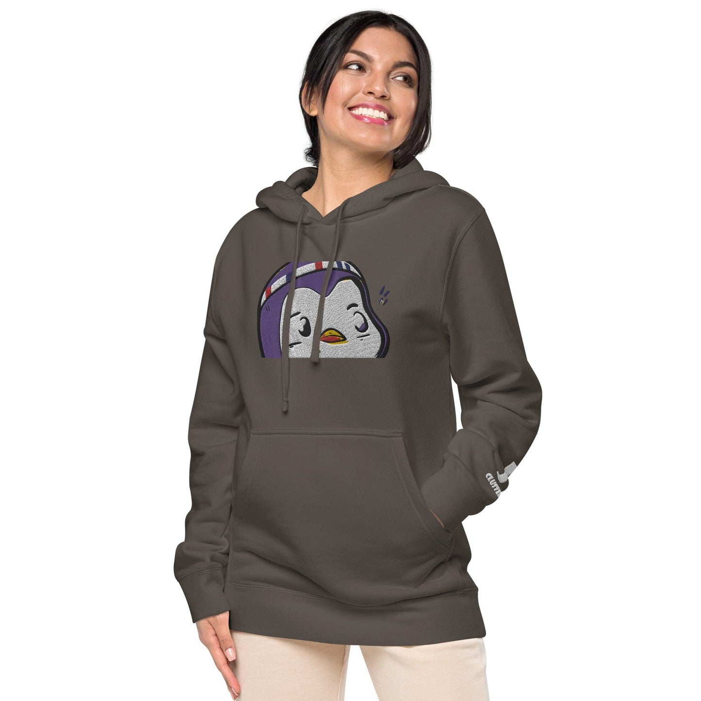 Chunky Penguin Independent - Animal PFP Collection - Unisex pigment-dyed hoodie JclustersShoppeofFineWares