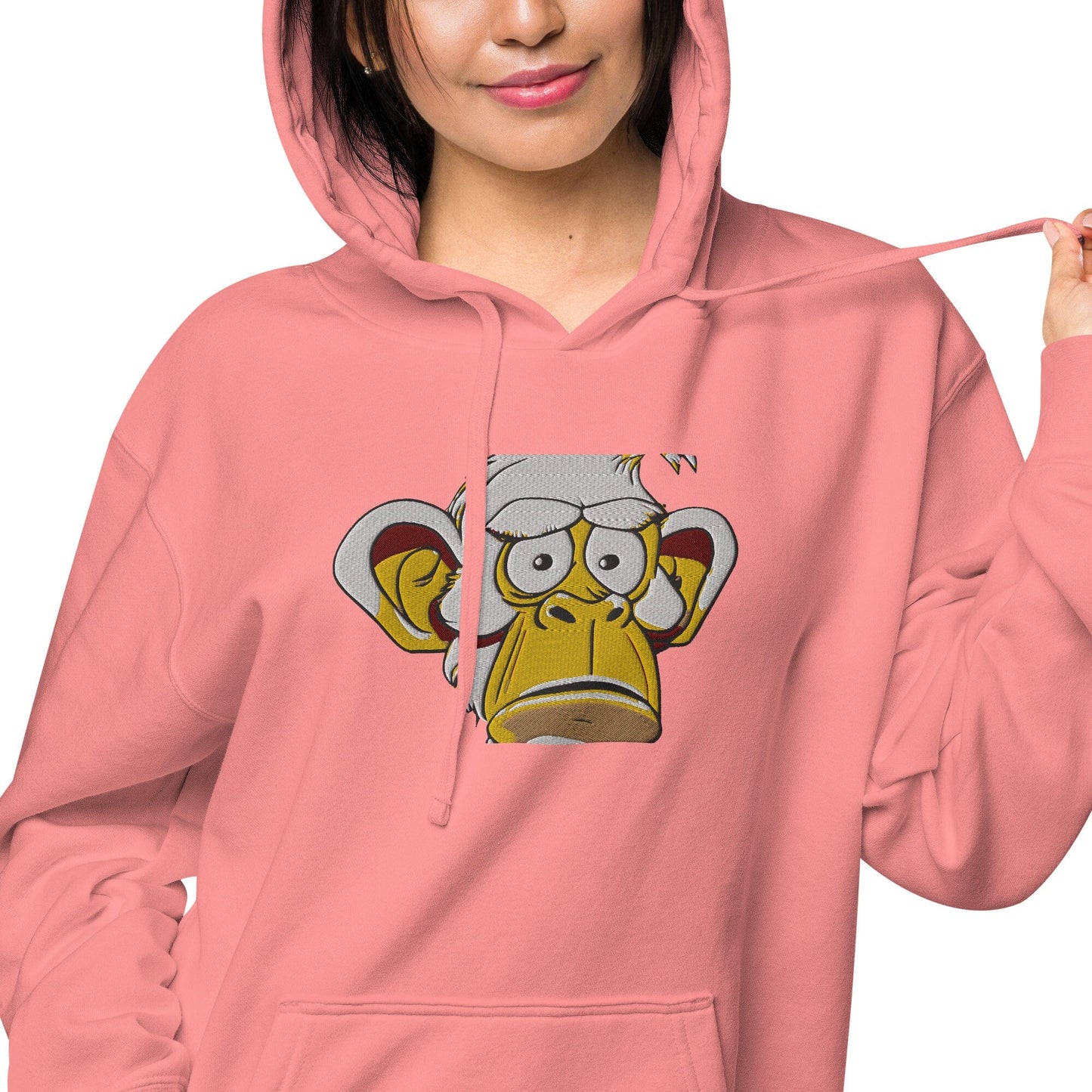 Concerned Ape Independent - Animal PFP Collection - Unisex pigment-dyed hoodie JclustersShoppeofFineWares