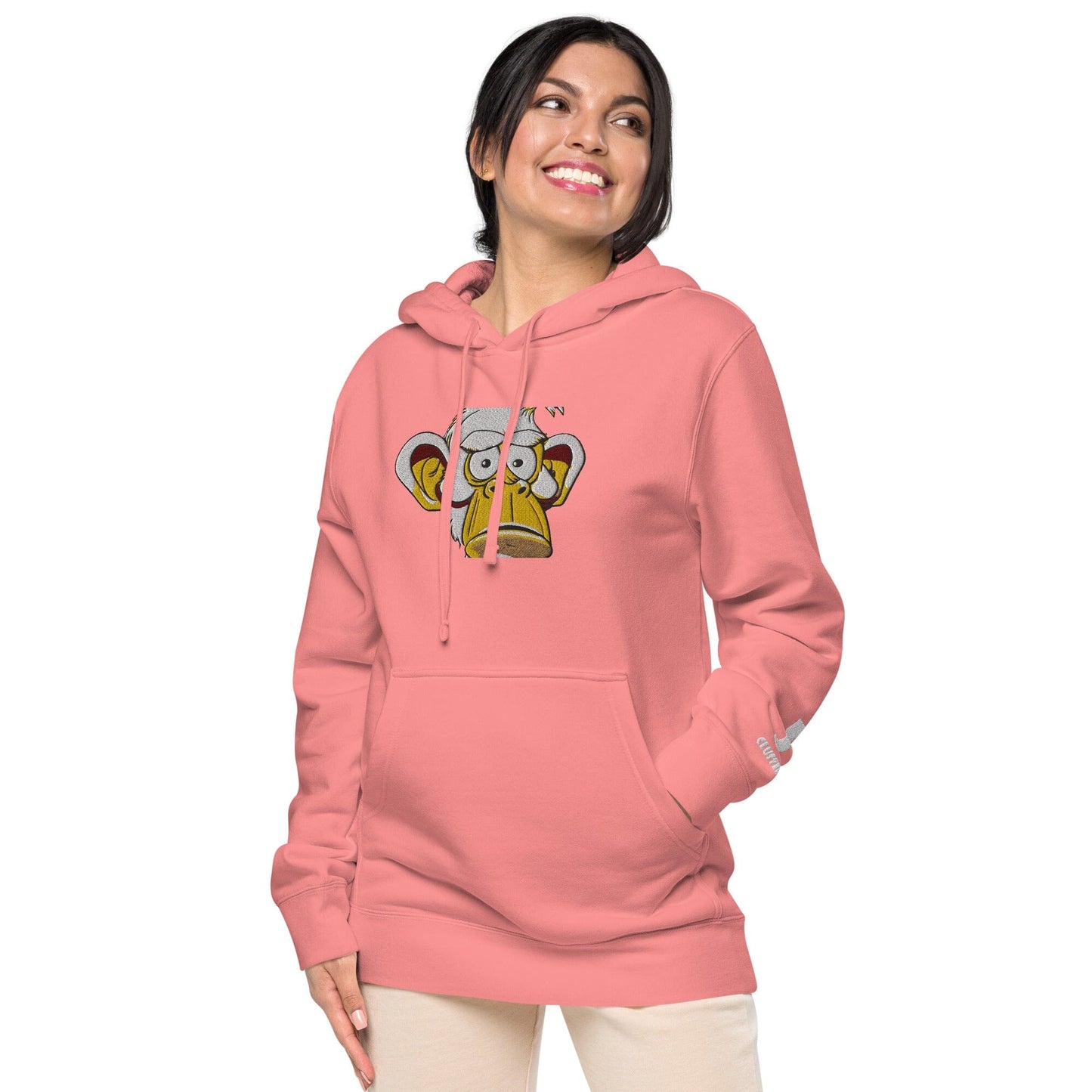 Concerned Ape Independent - Animal PFP Collection - Unisex pigment-dyed hoodie JclustersShoppeofFineWares