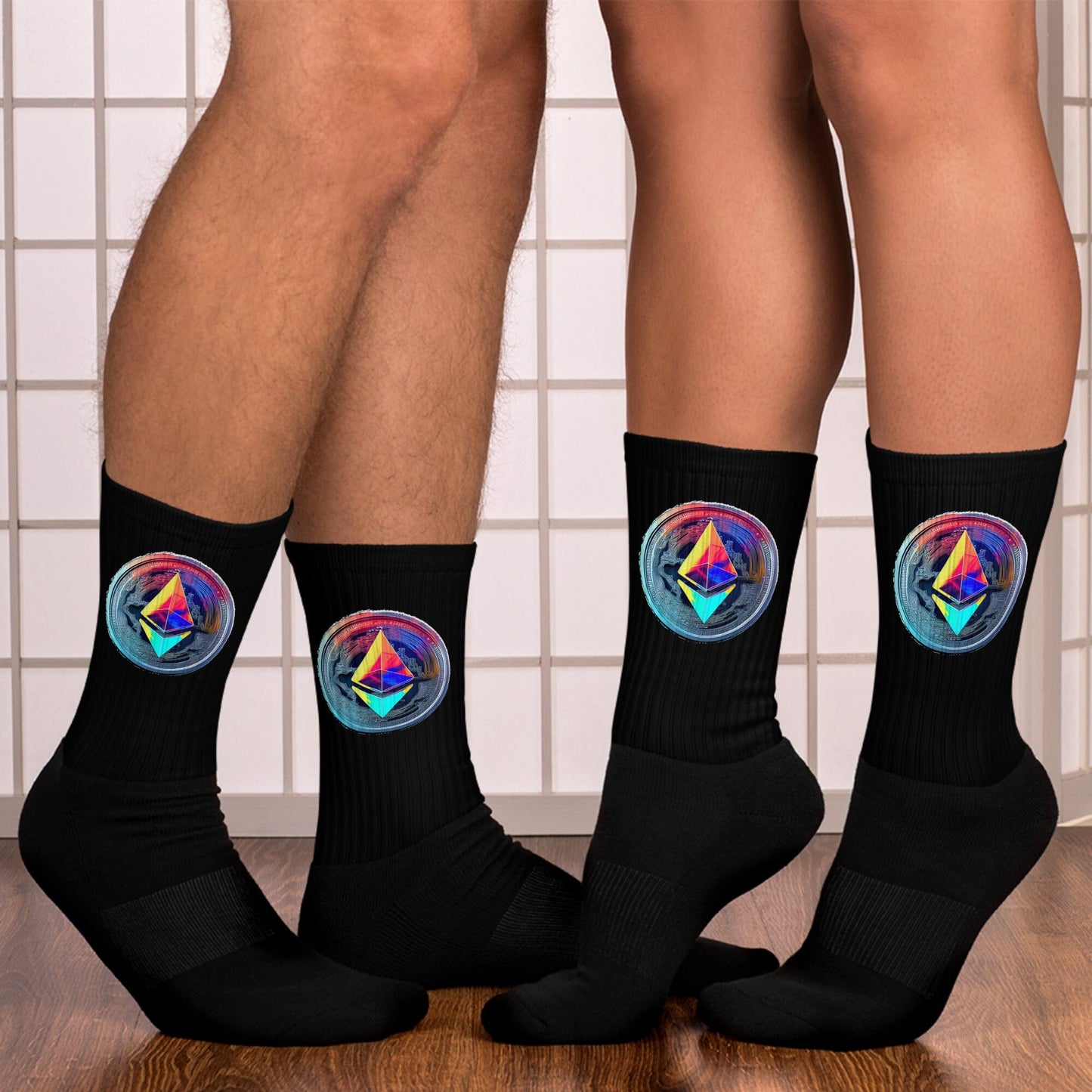 ETH Dad - Cryptocurrencies - Socks JclustersShoppeofFineWares M