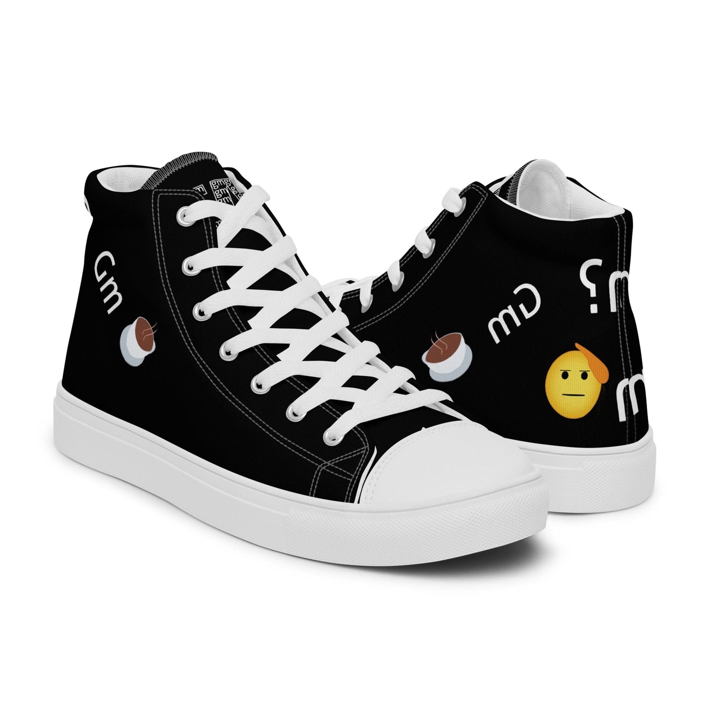 Gm shoes - Gm Cult Collection - Men’s high top canvas shoes JclustersShoppeofFineWares