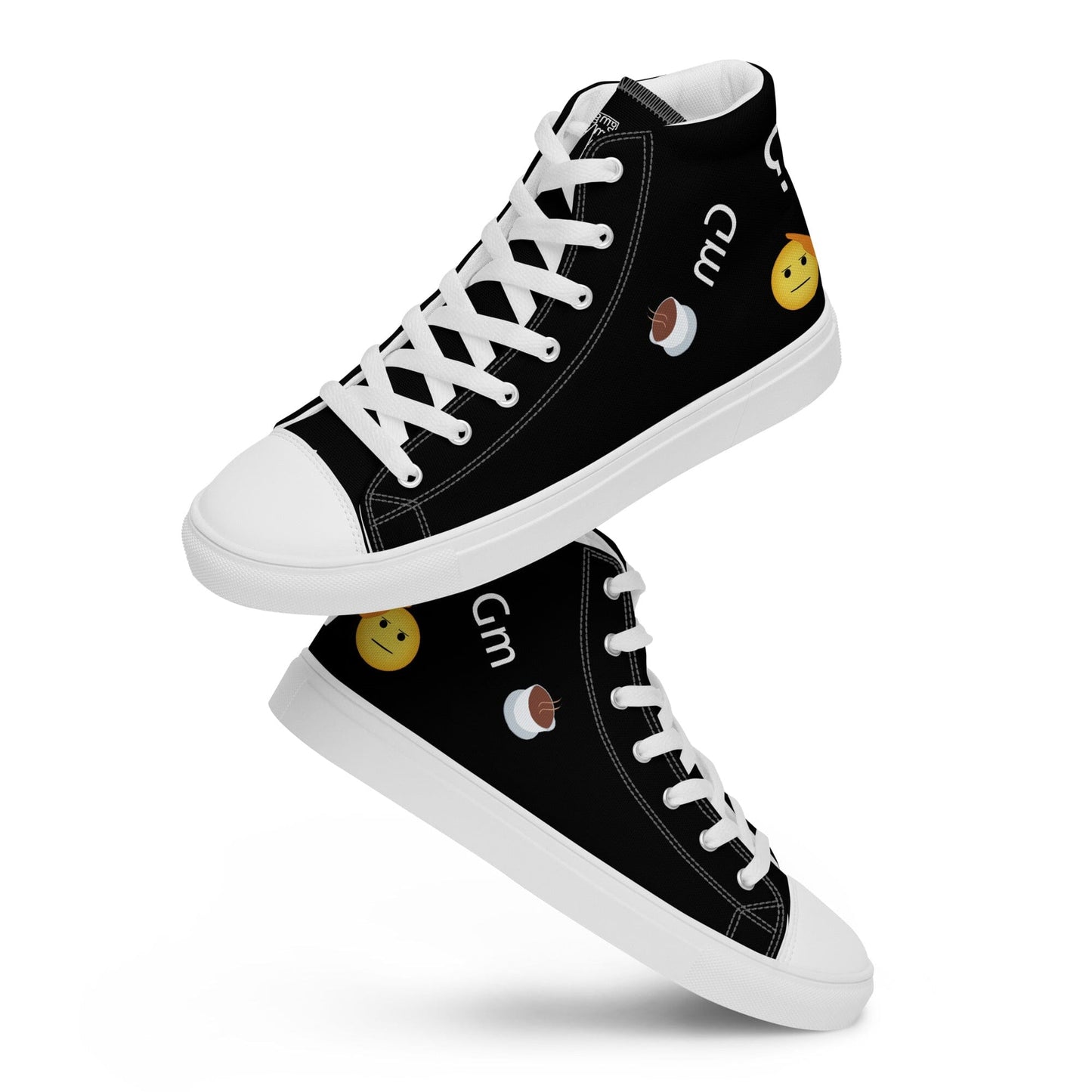 Gm shoes - Gm Cult Collection - Men’s high top canvas shoes JclustersShoppeofFineWares