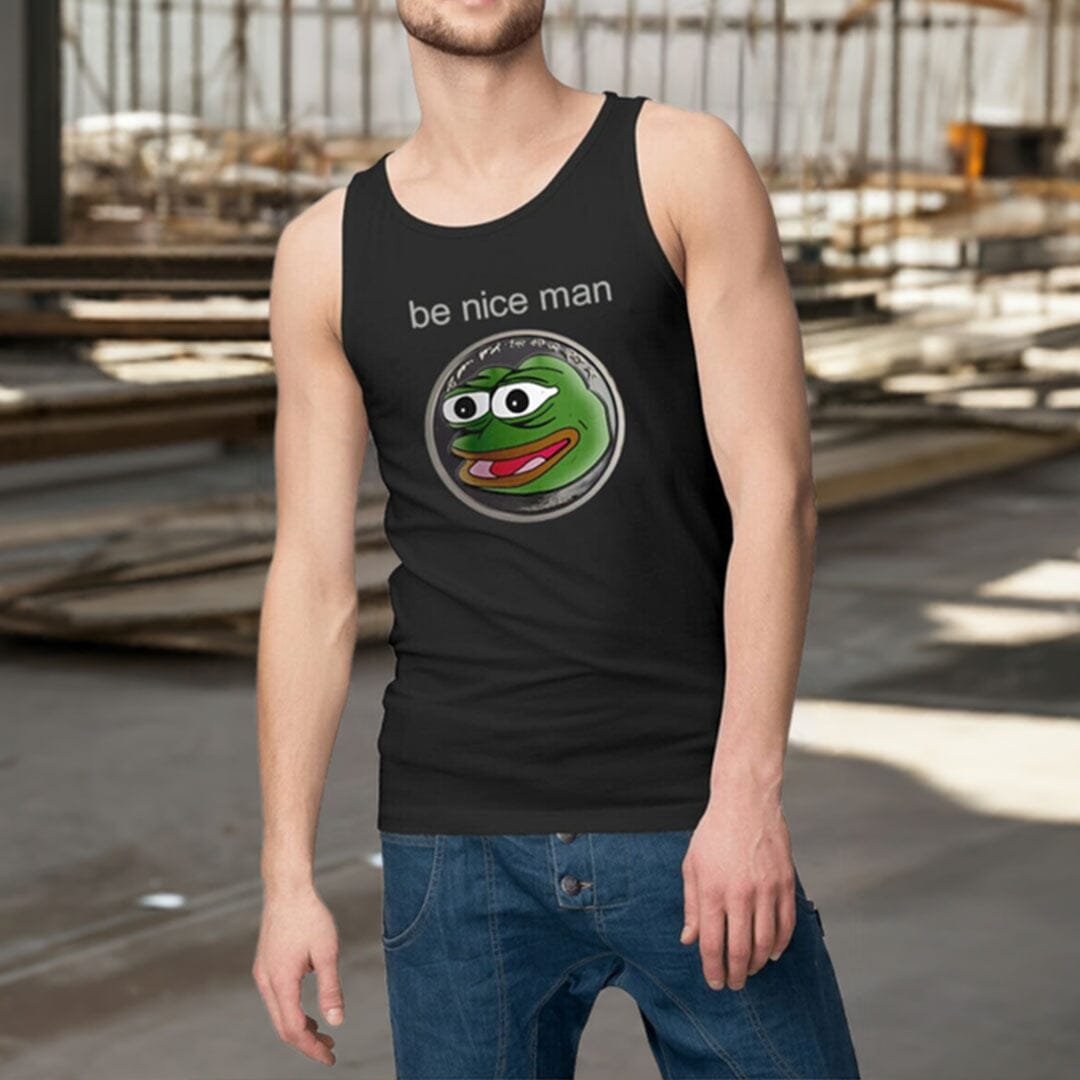 Pepe be nice man - 100% organic cotton - Men's Tank Top basic 