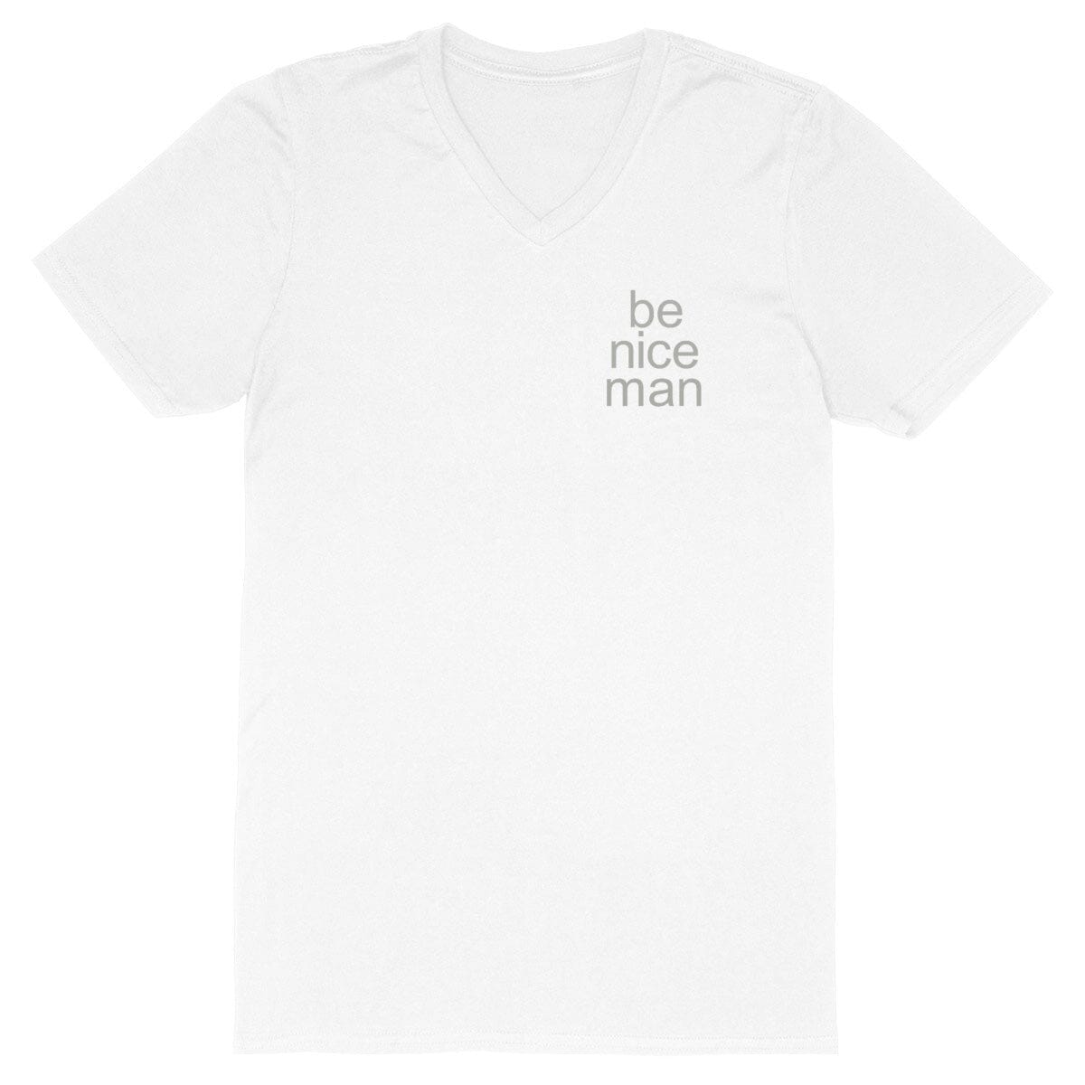 Pepe be nice man - 100% organic cotton - Men`s V-neck T-shirt basic 