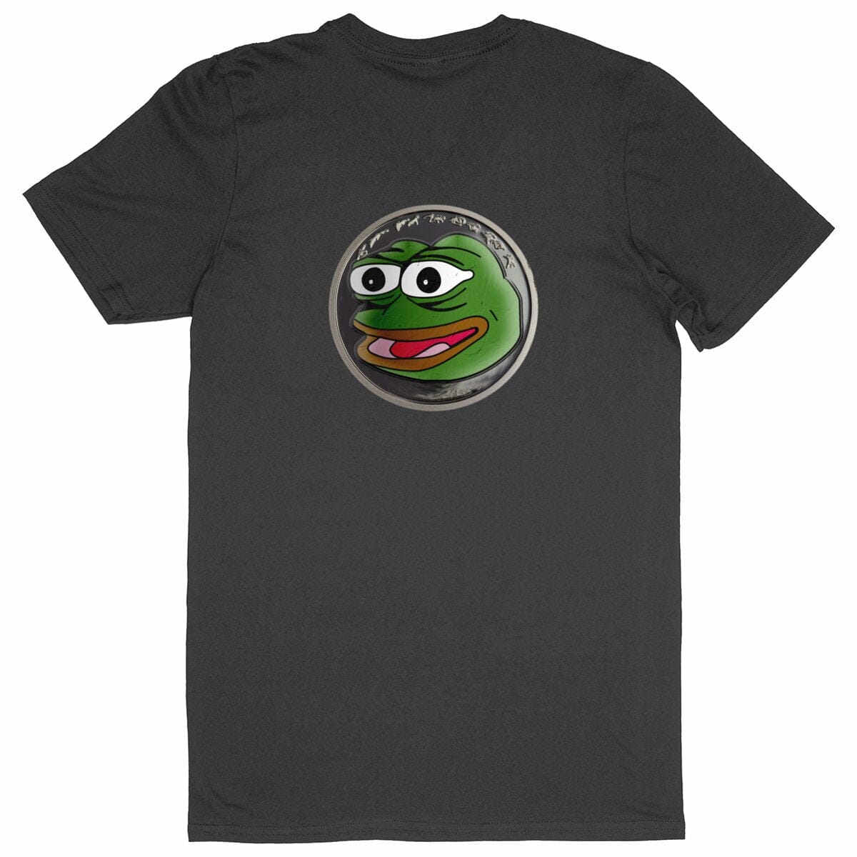 Pepe be nice man - 100% organic cotton - Men`s V-neck T-shirt basic Black S 