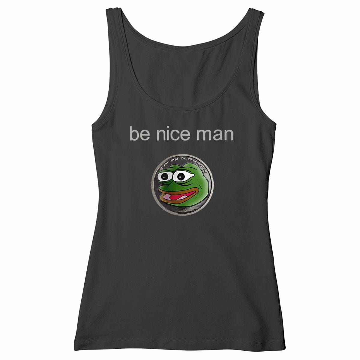 Pepe be nice man - 100% organic cotton - Women's Tank Top basic Black XS 