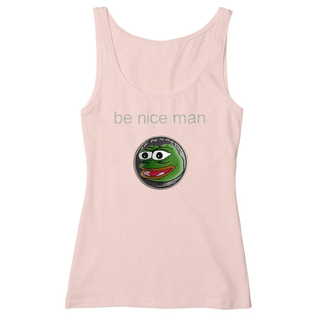 Pepe be nice man - 100% organic cotton - Women's Tank Top basic Heather Pink XS 