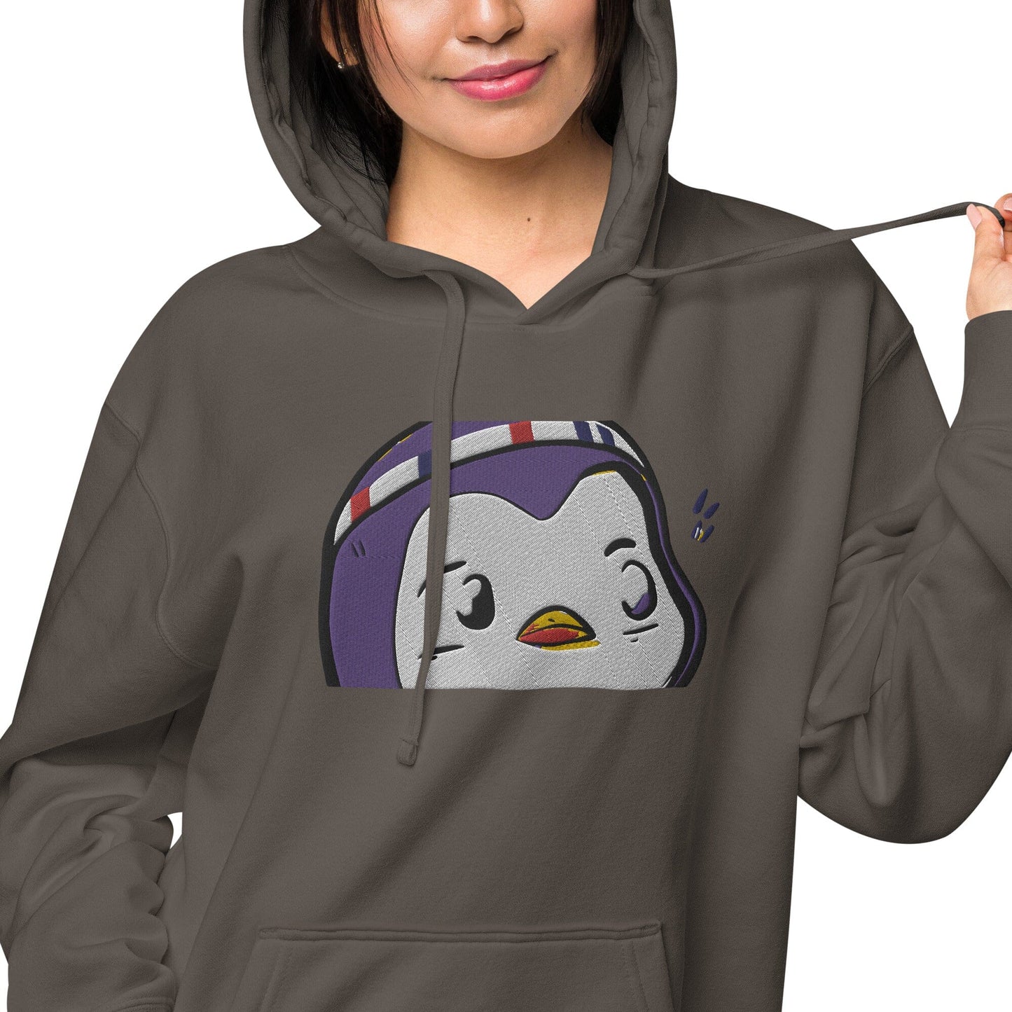 Chunky Penguin Independent - Animal PFP Collection - Unisex pigment-dyed hoodie JclustersShoppeofFineWares 