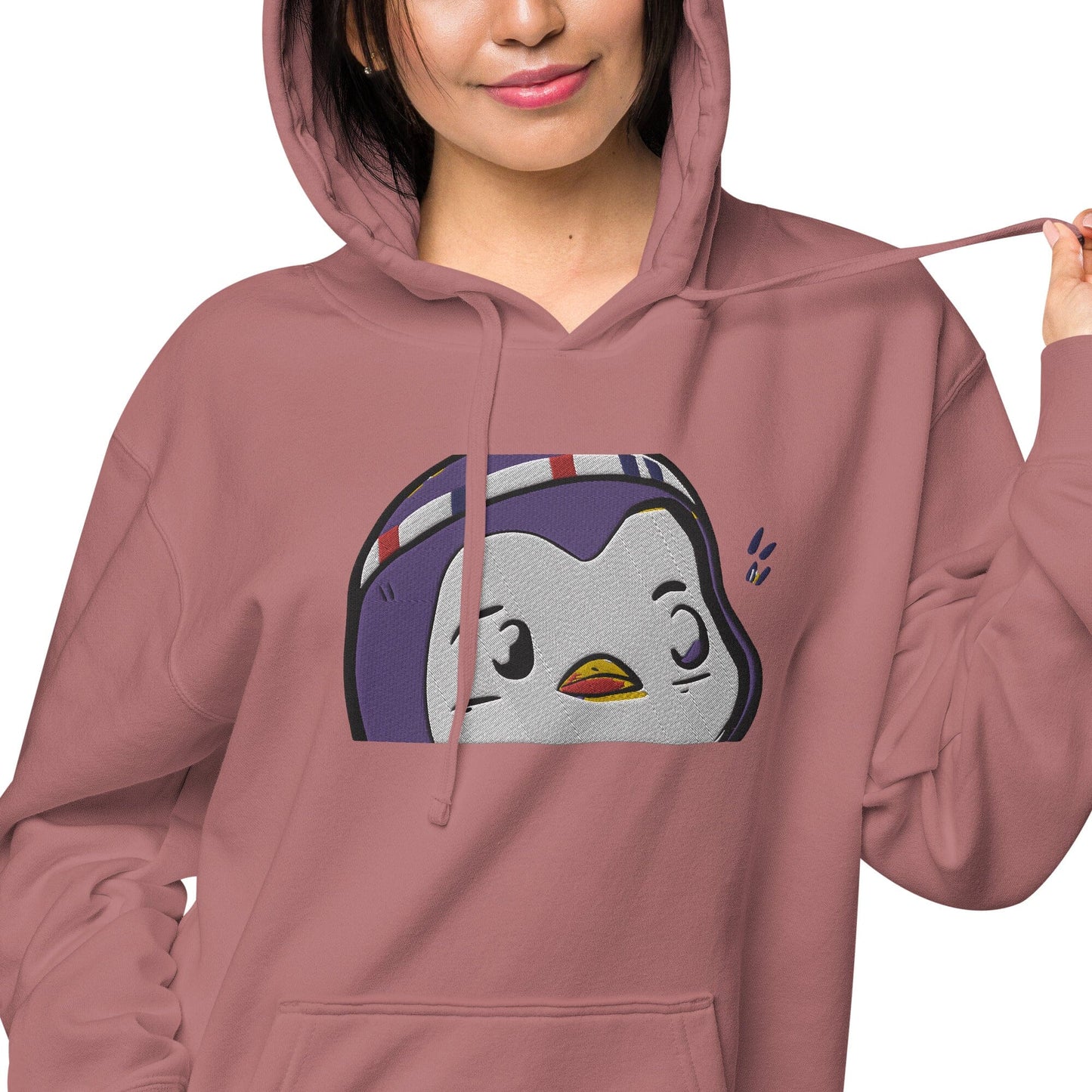 Chunky Penguin Independent - Animal PFP Collection - Unisex pigment-dyed hoodie JclustersShoppeofFineWares 