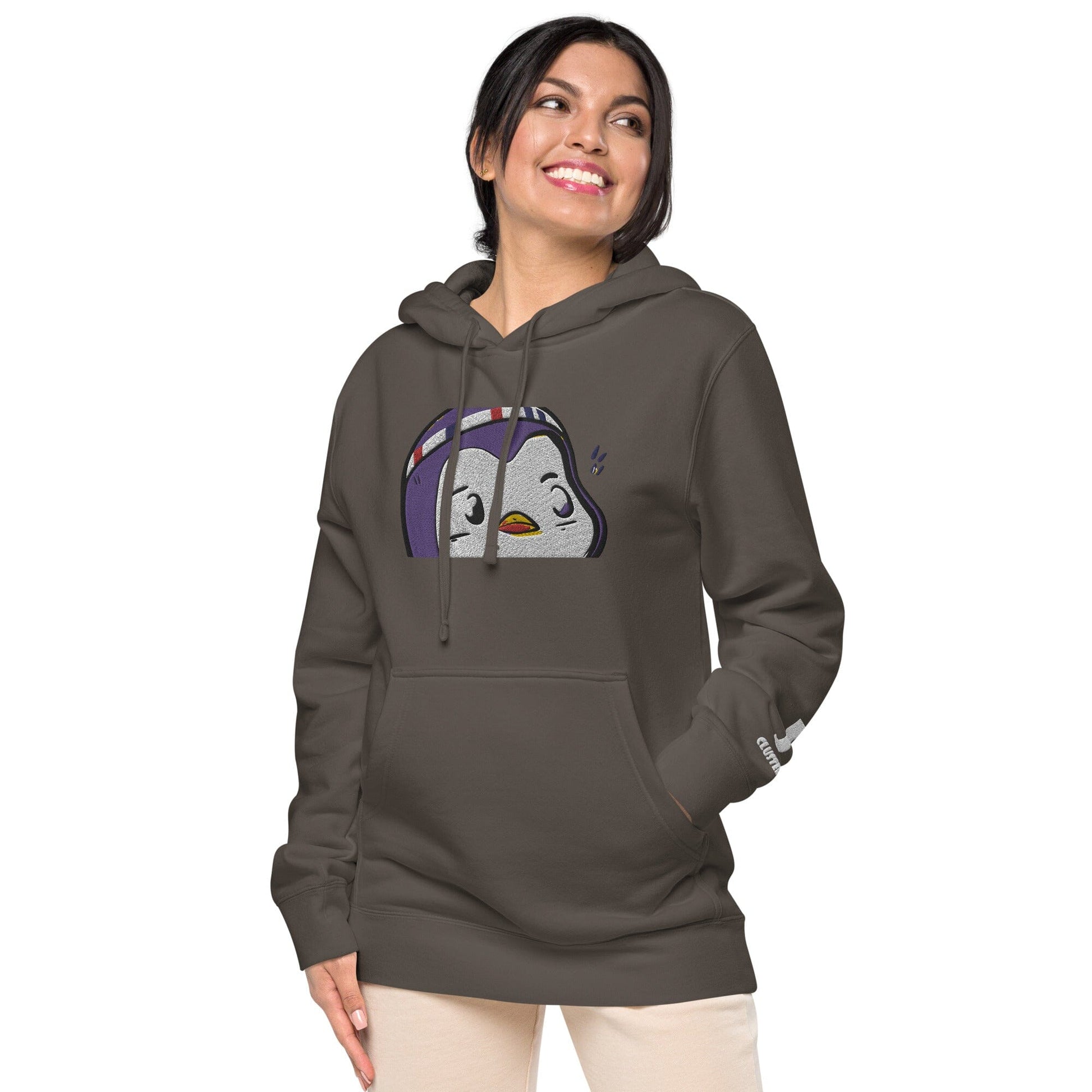 Chunky Penguin Independent - Animal PFP Collection - Unisex pigment-dyed hoodie JclustersShoppeofFineWares 