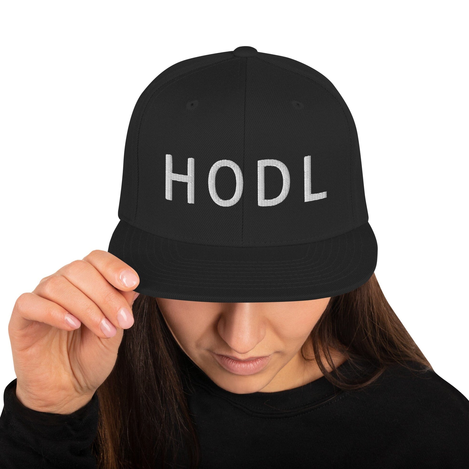 HODL - Snapback Hat JclustersShoppeofFineWares Black 